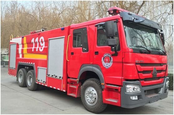 17000l Water Foam Fire Engine Truck 6x4 Large Size For Fire Rescue