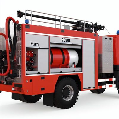 Foam Fire Truck with 2320L Water Tank and 90L/s Pump Flow