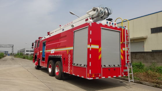 HOWO 460hp Fire Truck Water Truck With 18 Meter Telescopic Boom