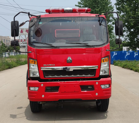 HOWO 118KW شاحنة إطفاء إنقاذ المياه 4x2 9000L لمكافحة الحرائق
